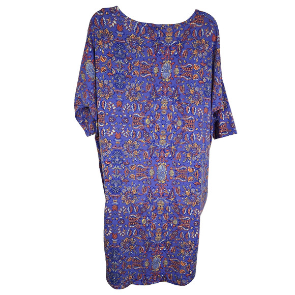 Lularoe Women Irma Tunic T Shirt Multicolor Size Medium Floral Round Neck Hi-Low - Picture 2 of 9